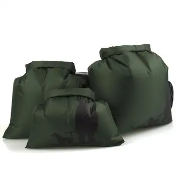 Набор из водонепроницаемой сумки 3 размеров для кемпинга, рафтинга, каякинга, армейского зеленого цвета
