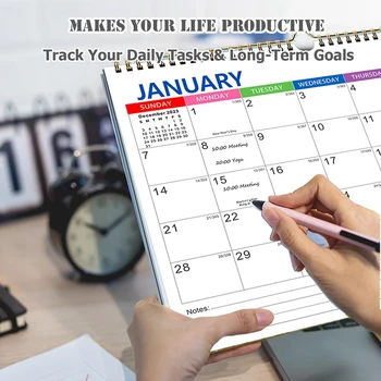 Настенный календарь, календарик, праздничный календарь на 18 месяцев Прочный, легко устанавливается, прост в использовании