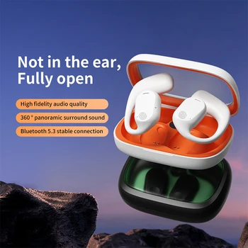 Наушники OWS Bluetooth с дисплеем питания, ушные крючки для шумоподавления вызовов HIFI, беспроводные наушники, эргономичная стереогарнитура