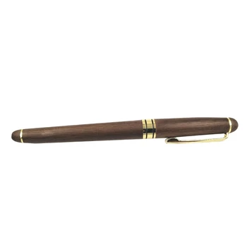 Нейтральные ручки из орехового дерева 0,5 мм, гелевая ручка Fine Point, гладкие ручки для письма для студентов