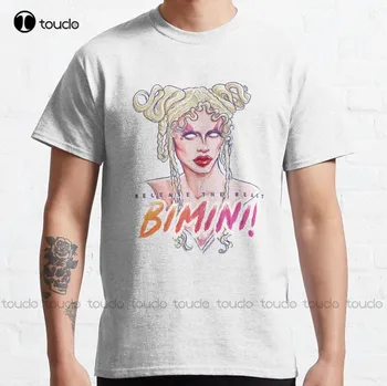 Новая классическая футболка Bimini, хлопковая футболка, милые рубашки для женщин, изготовленная на заказ футболка Aldult Teen унисекс с цифровой печатью, футболка