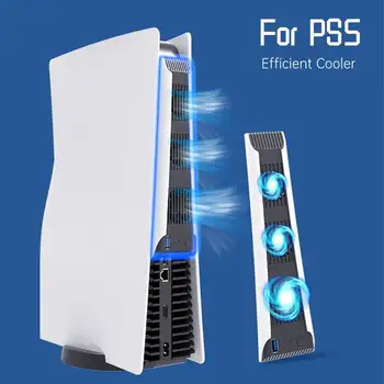 Новинка для PS5, эффективный бесшумный кулер с 3 охлаждающими вентиляторами, артефакт USB-вентиляторов для консоли PlayStation 5