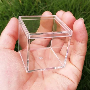 Новые прозрачные коробки для свадебных сувениров и подарков Cube Портативный контейнер-органайзер