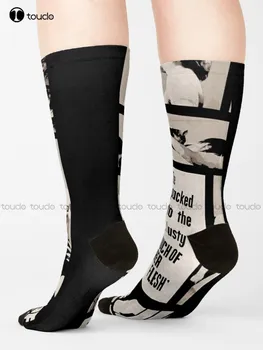 Носки The Curse Of Her Flesh, футбольные носки, Мультяшные носки для девочек, удобные Носки для скейтбординга Best Girls Sports Street, цифровая печать 360 °