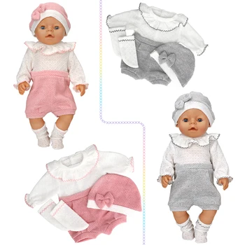 Одежда для куклы 43 см, аксессуары для новорожденных кукол, модный вязаный кардиган, костюм, Рождественские подарки для детей
