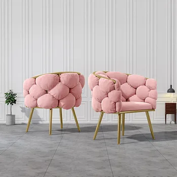 Односпальный диван Креативное Роскошное кресло Nordic Для отдыха, макияжа, Маникюра, стульев для ожидания, мебели для гостиной LQQ30YH