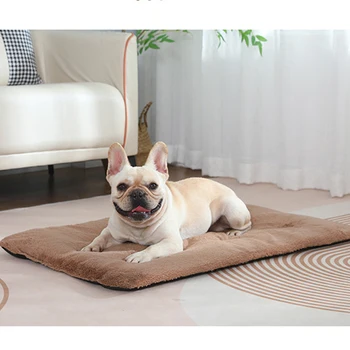 Оптовая продажа роскошной плюшевой собачьей спальной кровати, мягкой высококачественной удобной нескользящей подушки-гнезда