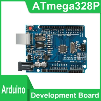 Оригинальная плата улучшения материнской платы UNOR3 ATmega328P производитель микроконтроллеров программный модуль Arduino development board