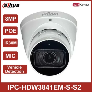 Оригинальная сетевая камера WizSense AI IPC-HDW3841EM-S-S2 с 8-мегапиксельным ИК-объективом с фиксированным фокусным расстоянием, максимум 256 Гб Micro SD-карты. Встроенный микрофон