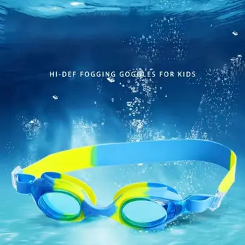 Очки для дайвинга из силиконового материала, Анти-УФ, красочные очки для плавания, Детские очки для плавания, Детские очки для бассейна, очки для дайвинга