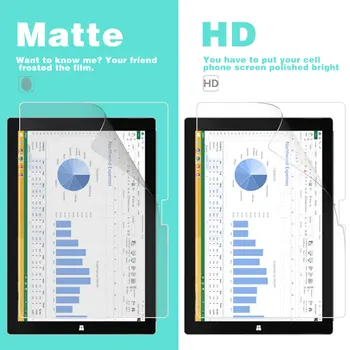 Передняя Матовая пленка С Антибликовым Покрытием Для Microsoft Surface Pro 3 12 дюймов HD Прозрачная Глянцевая Пленка Защитная Пленка Для Планшета Film Shell