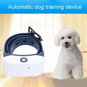 Перезаряжаемое Регулируемое устройство для дрессировки собак, останавливающее лай, Ошейник для дрессировки собак против лая, принадлежности для собак с USB-кабелем