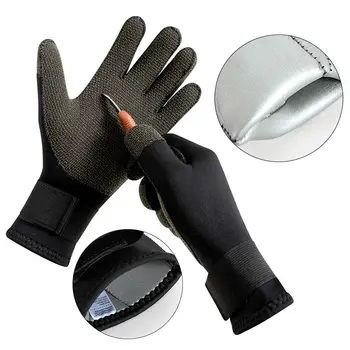 Перчатки для подводного плавания, Износостойкая защита рук, термальные 3 мм неопреновые перчатки для гидрокостюма для рыбалки, гребли на каноэ, катания на лыжах, плавания на коленях
