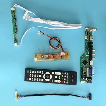 Плата контроллера подходит TM150XG LQ150X1LBE1 LQ150X1LBE4 LVDS 30-Контактный ИК + USB + AV + HDMI + VGA Аналоговый ТВ ЖК-дисплей 1CCFL 1024*768 DIY Kit