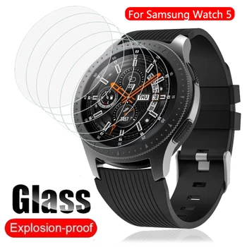 Пленки из закаленного стекла с полным покрытием для Samsung Galaxy Watch 5 40 мм/44 мм Smartwatch с защитой от царапин, прозрачная защитная пленка для экрана