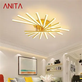Потолочные светильники ANITA Nordic Современные креативные лампы Светодиодные домашние светильники для гостиной-столовой