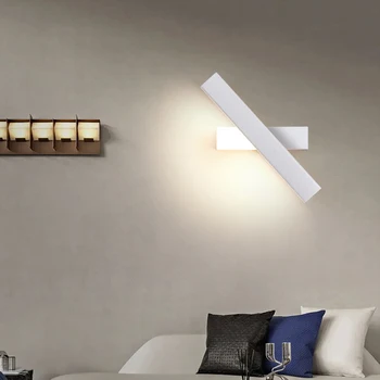 Прикроватный настенный светильник спальня простая современная светодиодная лампа креативная вращающаяся гостиная стена для кабинета настенный светильник для прохода