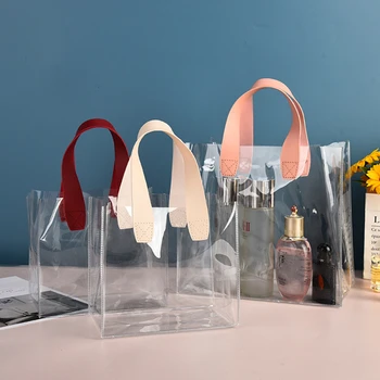 Прозрачная сумка-тоут, водонепроницаемая косметичка, модная сопутствующая сумка для отдыха на природе, пляжная сумка-тоут, ПВХ сумка