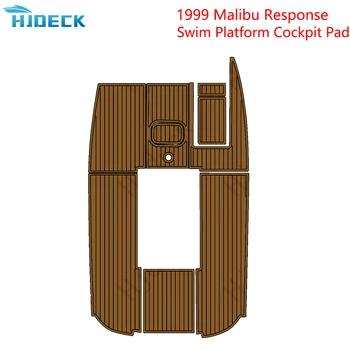 Простыня для яхты Hjdeck Настраиваемая Совместимость С плавательной платформой Malibu Response 1999 года, аксессуарами для кокпита и лодки, ковриком EVA