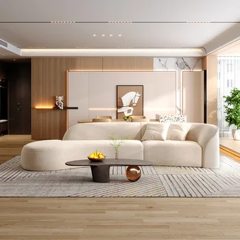 Расслабляющий современный диван-кресло Мягкие двухместные диваны для гостиной с белыми пуфами, кресло для чтения в скандинавском стиле, мебель для дома Woonkamer Banken