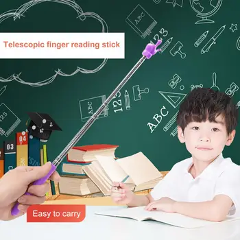 Руководство по чтению пальцами, дошкольные учебные пособия Для детей, Классная доска, Указка, Выдвижные палочки, обучающие игрушки
