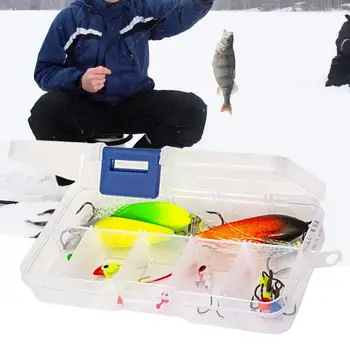 Рыболовный Крючок 1 Коробка Эффективные Недеформированные Крючки Для Подледной Рыбалки С Сильным Проникновением, Набор Мелких Свинцовых Рыбок для Акваторий