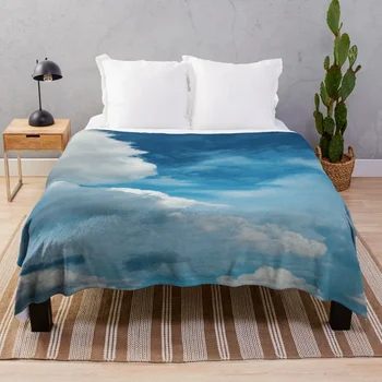 Серия фотографий Blue Sky, покрывало, летние постельные принадлежности, многоцелевые одеяла