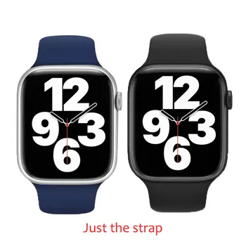 Силиконовый Магнитный Ремешок Для Apple Watch Band 49/45/44/42/41/40/38 мм Ремешок-браслет iWatch Series 8 7 6 5 4 3 SE ba