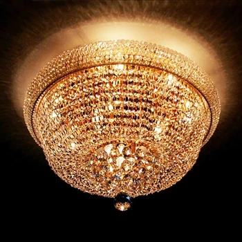 Современный хрустальный потолочный светильник для гостиной, кухонного островка, домашнего декора, золотой подвесной светильник, светодиодный роскошный потолочный светильник Cristal Lustre