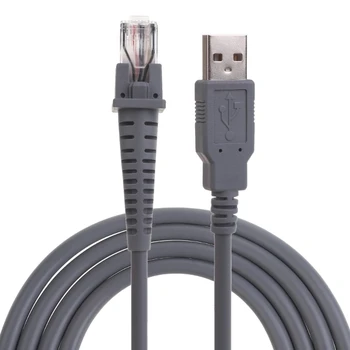 Соединительный кабель USB, сменный кабель для передачи данных большой длины, 2 м / 7 футов, подходит для сканеров GD4130 QD2100 GBT4100, прочный