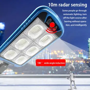 Солнечные уличные фонари наружный охранный светильник настенный светильник водонепроницаемый датчик движения PIR умный пульт дистанционного управления