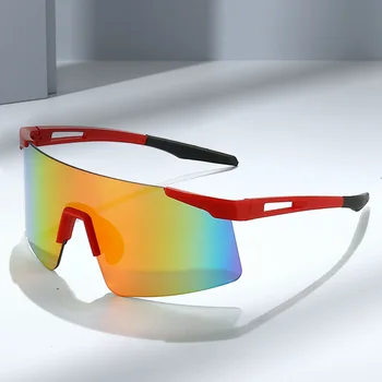 Солнцезащитные очки для верховой езды на открытом воздухе Европа и Соединенные Штаты новый тренд мужской моды ослепительные спортивные очки ветрозащитные солнцезащитные очки