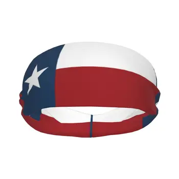 Спортивная повязка на голову, дышащая повязка на голову, повязка на голову для занятий йогой с флагом Техаса