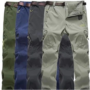 Тактические эластичные брюки мужские с несколькими карманами, свободные дышащие быстросохнущие брюки, мужские уличные джоггеры для альпинизма, мужские брюки для бега трусцой
