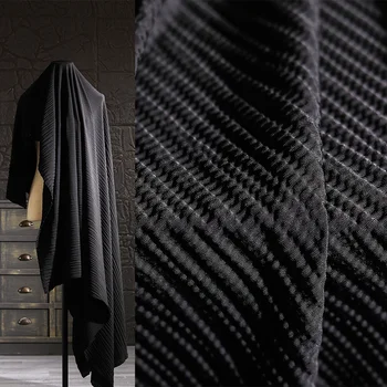 Текстура с рисунком черного дерева, объемные жаккардовые стрейчевые куртки с рельефом, дизайнерские ткани для одежды Han