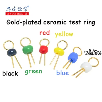 Тестовая точка печатной платы тестовый шарик позолоченное керамическое тестовое кольцо тестовая игла печатной платы красный желтый белый черный синий зеленый
