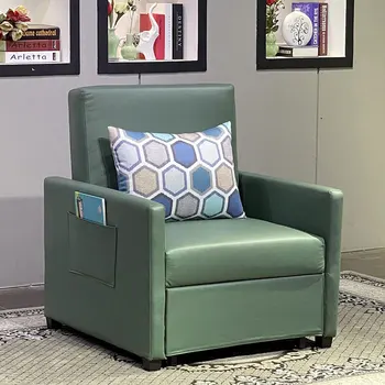 Технологичная ткань Односпальный диван-кровать Двойного назначения Для маленькой гостиной Многофункциональный Складной Раздвижной диван