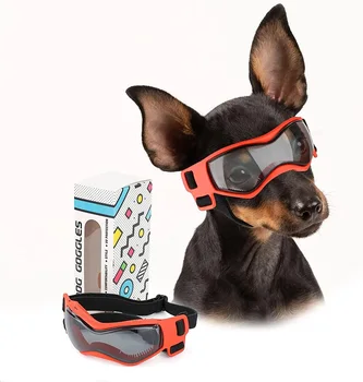 Удобные солнцезащитные очки для собак Защитные очки для собак, мягкие, легко надеваемые, регулируемые солнцезащитные очки для щенков с защитой от ультрафиолета для маленьких и средних собак