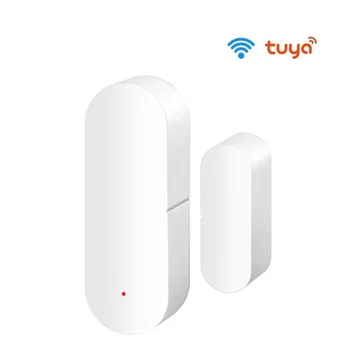 Умный датчик открытия / закрытия двери Tuya Поддерживает подключение к приложению Smart Life и работает с Alexa Google Home PIR Alarm