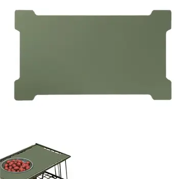 Универсальная столешница для кемпинга, Столешница из досок, прямоугольный твердый рабочий стол с гладкими углами, Стальная столешница для замены на открытом воздухе