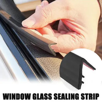 Уплотнительная прокладка для окна автомобиля длиной 2 м 1 м, резиновый наполнитель бокового стекла, Уплотнительные прокладки V-образной формы, Шумоизоляция для стеклоподъемника автомобиля.