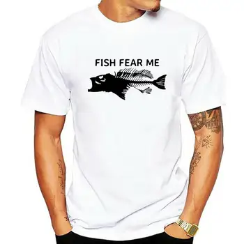 Футболка для рыбалки Fish Fear Me Bass Skeleton