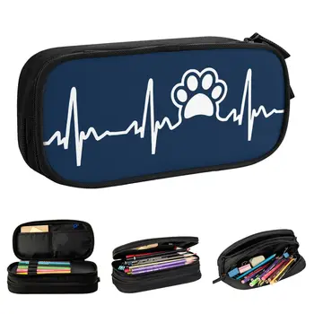 Футляры для карандашей Paw Lifeline, модный чехол для ручек для любителей собак-терьеров, сумка для хранения для детей, подарочная коробка для карандашей для школьников