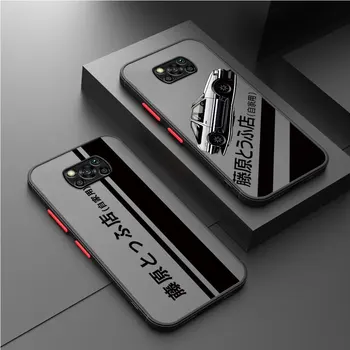 Чехол для Телефона Xiaomi Poco F3 X4 GT C40 X3 NFC M3 X4 Pro M5 X3 Pro X5 Pro M5s Cover Japan Classic Comic Initial D Матовый