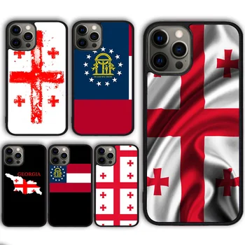 Чехол для телефона с Флагом Грузии Чехол для iPhone 15 SE2020 13 14 11 12 Mini Pro Max X XR XS 6 7 8 Plus coque fundas Shell