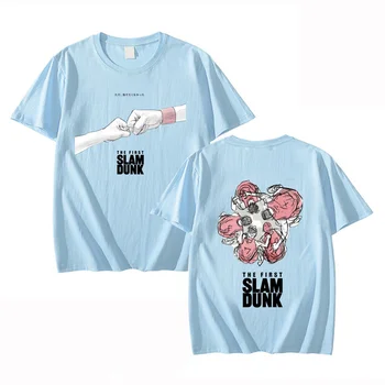 первый Слэм-Данк Высококачественная Хлопковая Футболка Европейского размера с графическим забавным рисунком harajuku мужская футболка уличная одежда унисекс