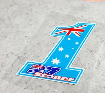 чехол для автоспорта 27 наклеек наклейки для мотокросса № 1 Наклейка с флагом Австралии Светоотражающие наклейки для мотогонок