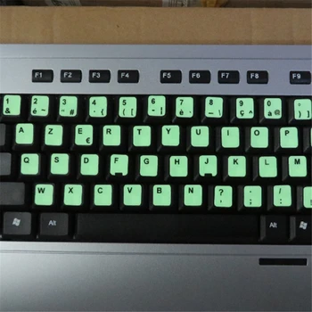 ​Универсальная светящаяся наклейка на клавиатуру для настольного ноутбука, подходящая для нескольких языков